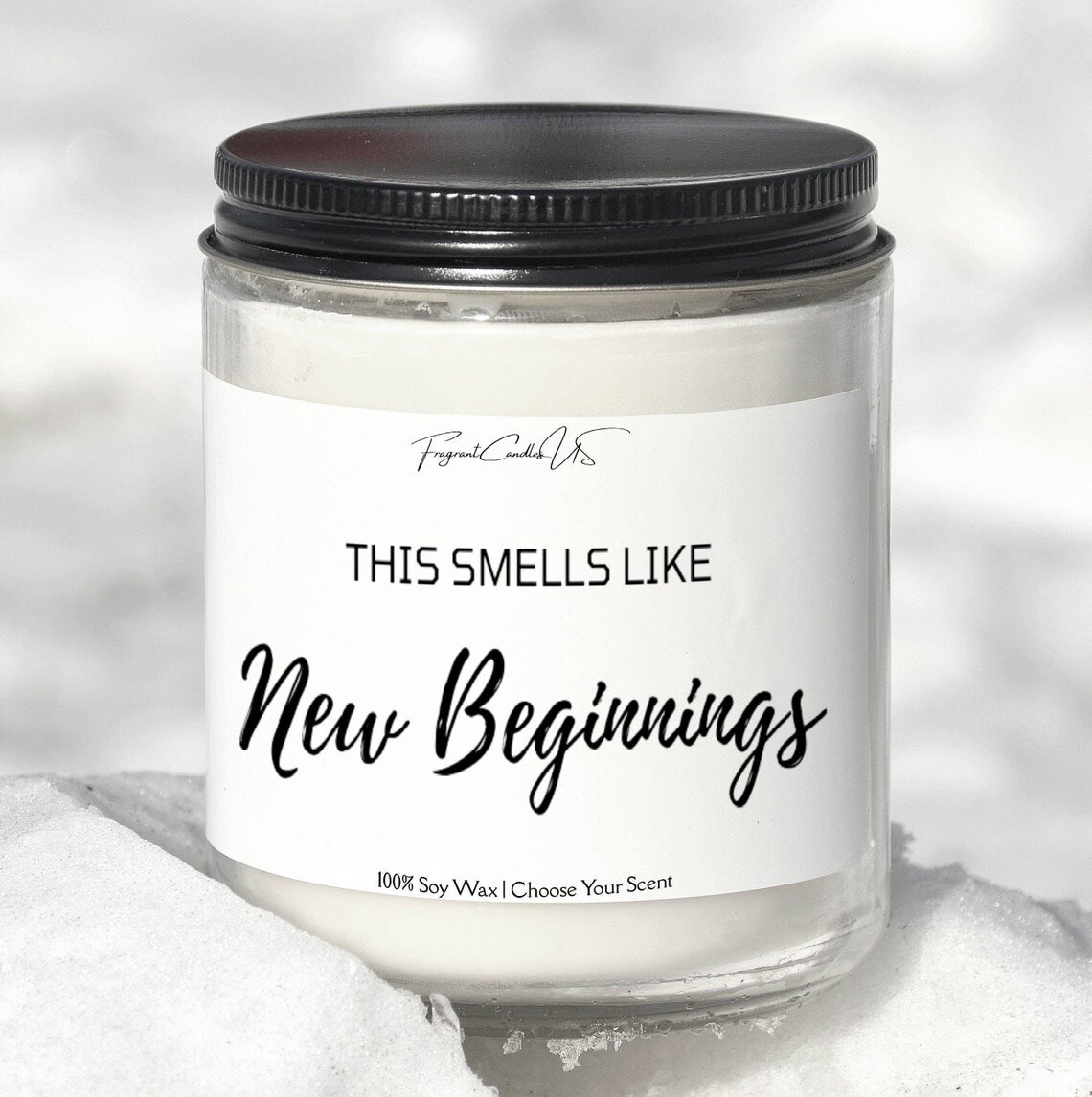 Valentines day gifts, candle, New beginnings, Fresh Start, wedding gift, breakup gift, divorce candle, office desk, new job gift, home decor product 2