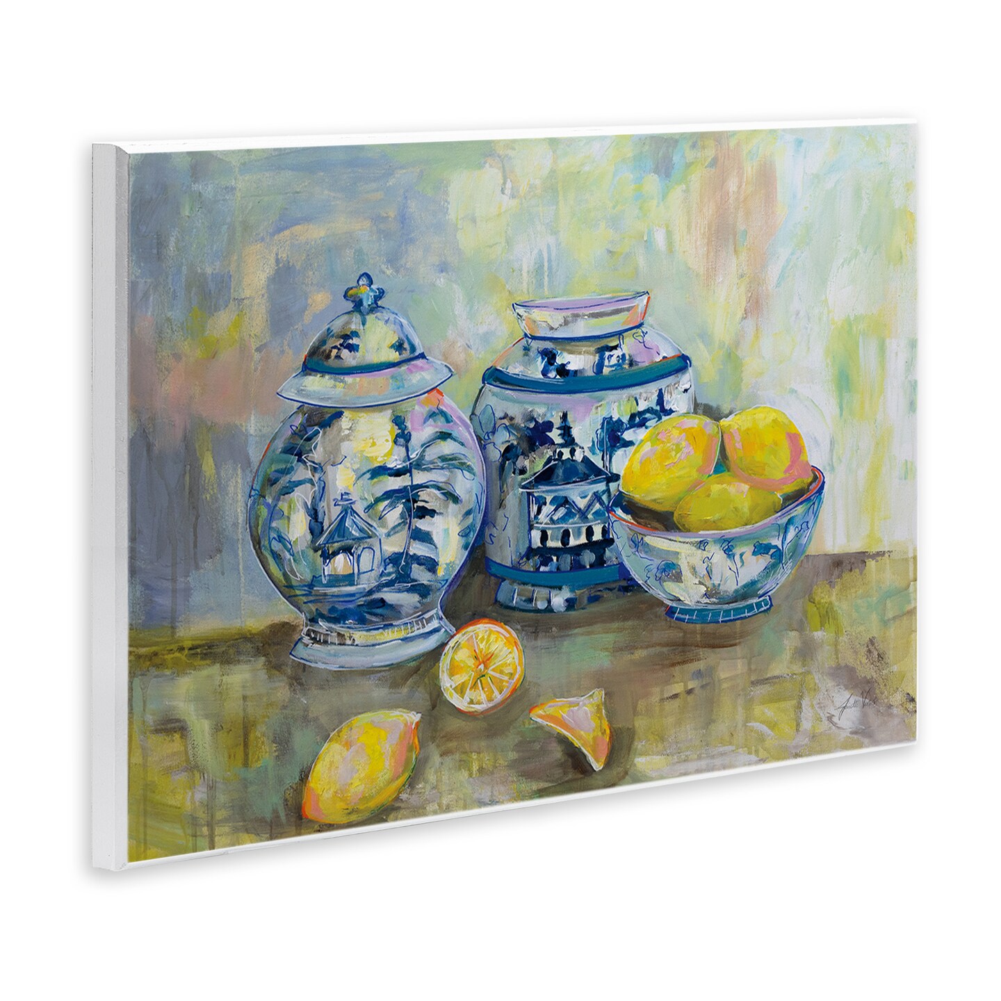 Stupell Industries Lemons & Pottery Classical Painting Wall Plaque Art