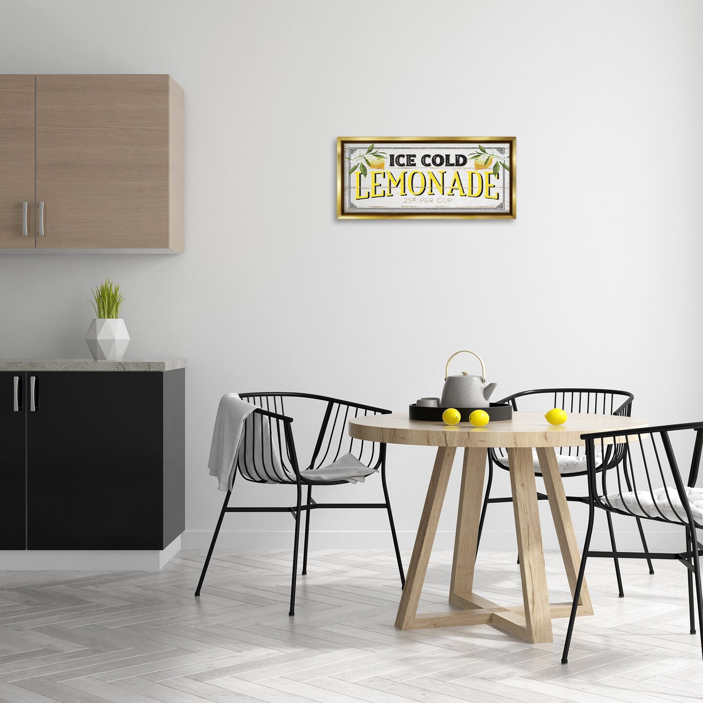 Stupell Industries Vintage Lemonade Stand Sign Framed Floater Canvas Wall Art