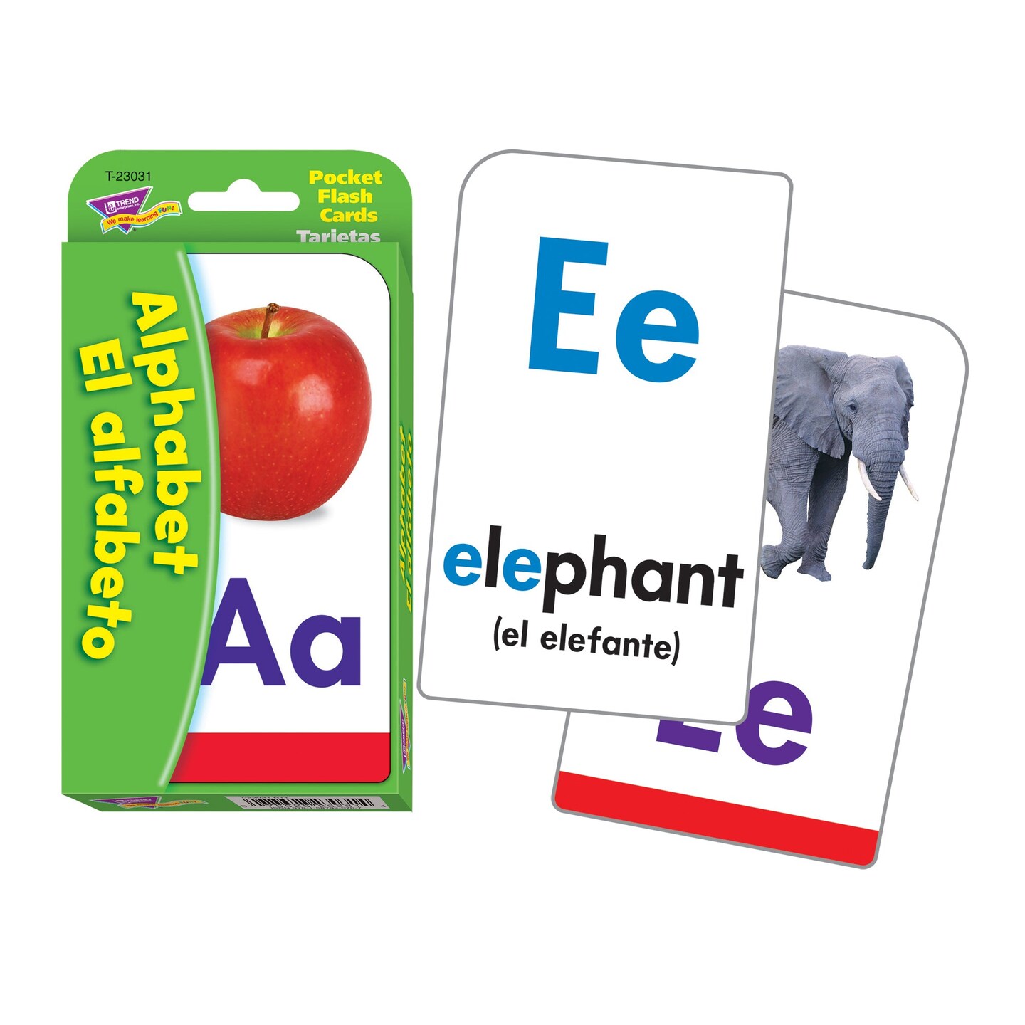 Alphabet/El Alfabeto (EN/SP) Pocket Flash Cards