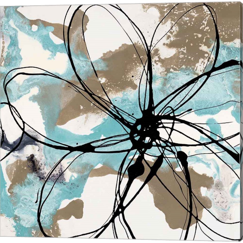 Free Flow by Natasha Barnes 14&#x22; x 14&#x22; Canvas Wall Art (Set of 2)