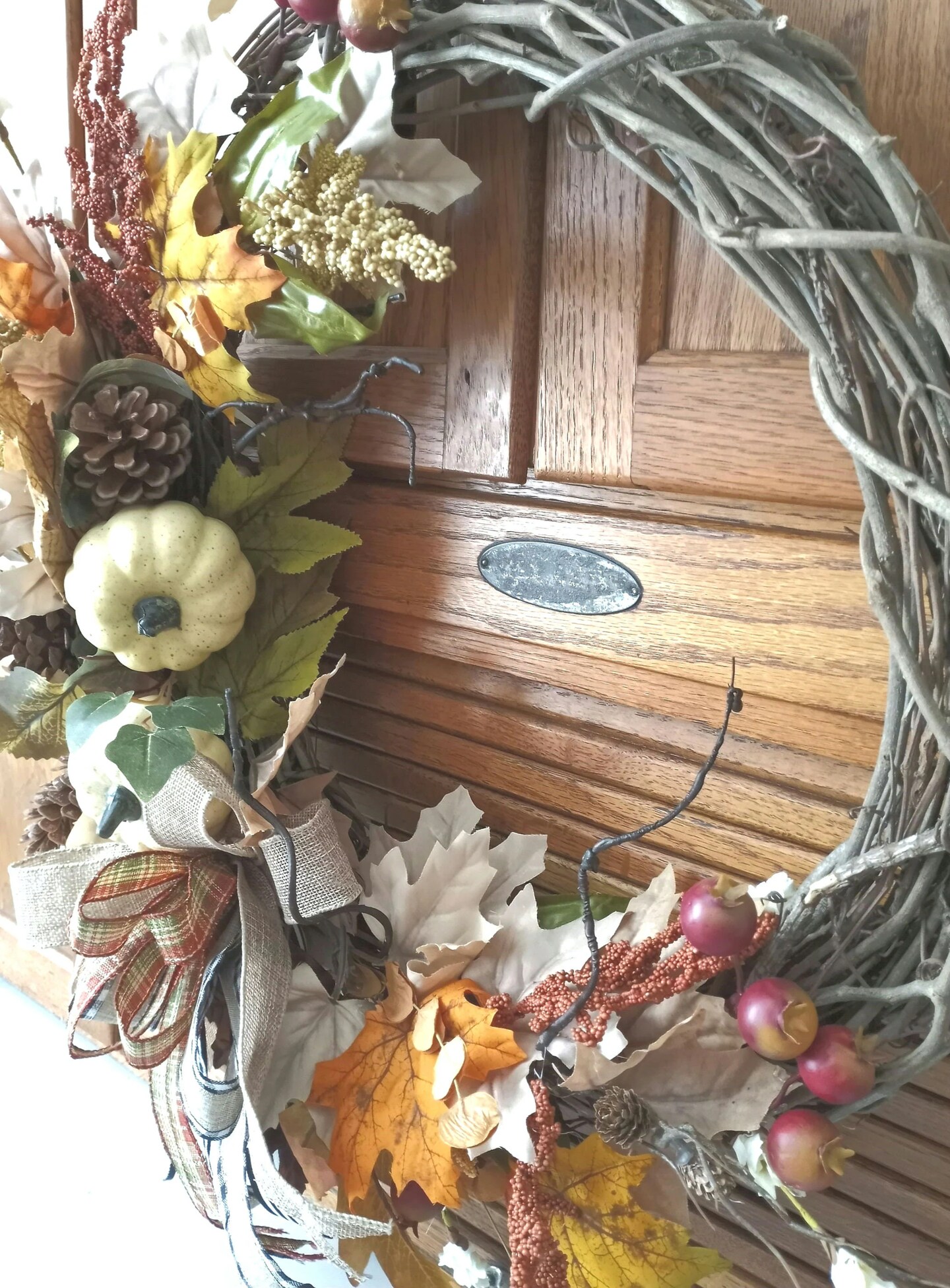 Fall Farmhouse retailer Beginnings Wreath