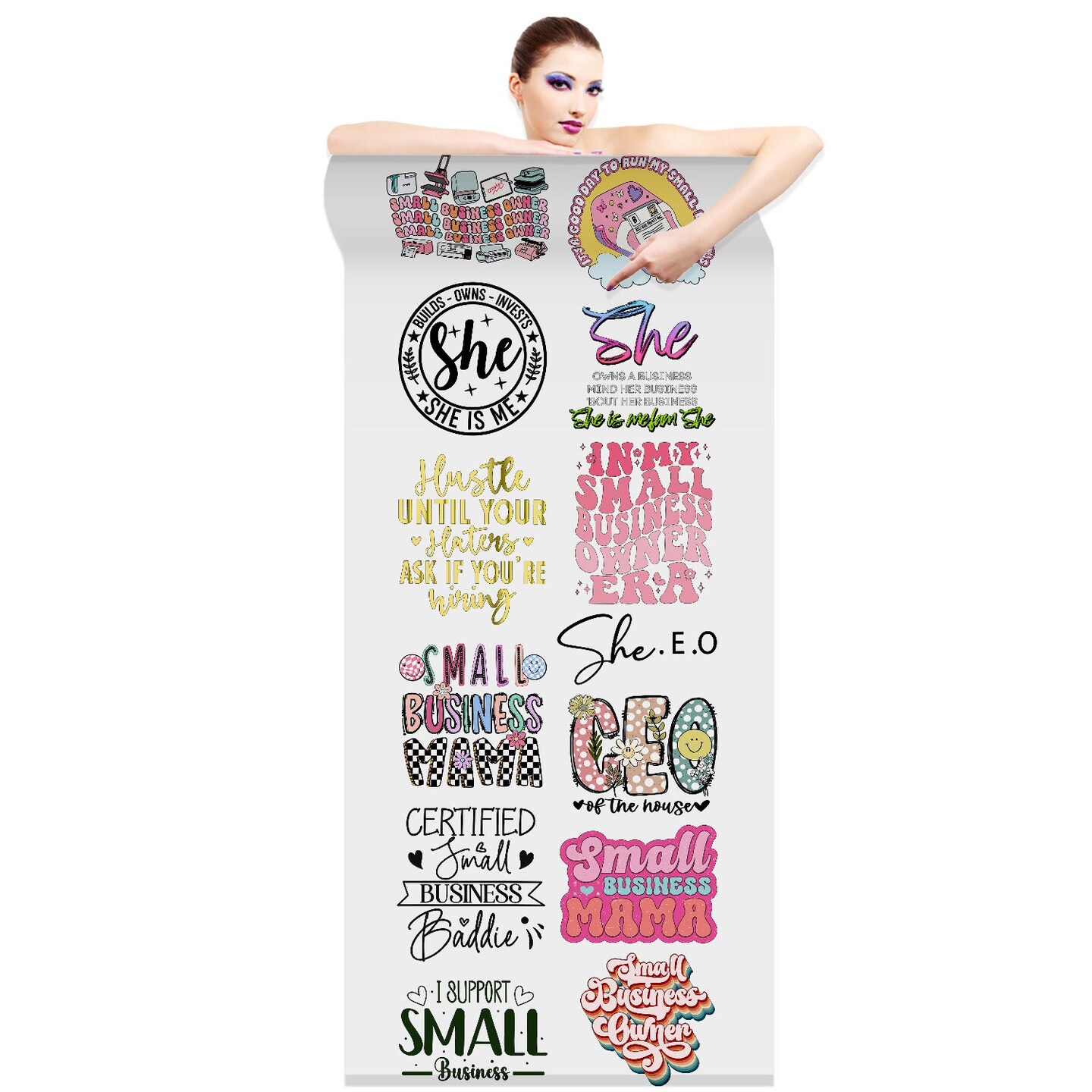 Small Business Owner DTF Transfer Gang Sheets - 22x60 Direct-to-Film