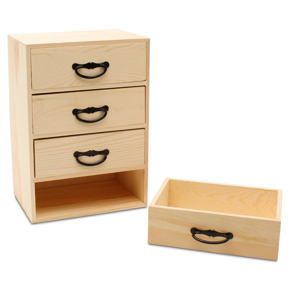 DIY Wood Desk Organizer with Drawers 11&#x22;, Craft Supplies/Jewelry | Woodpeckers