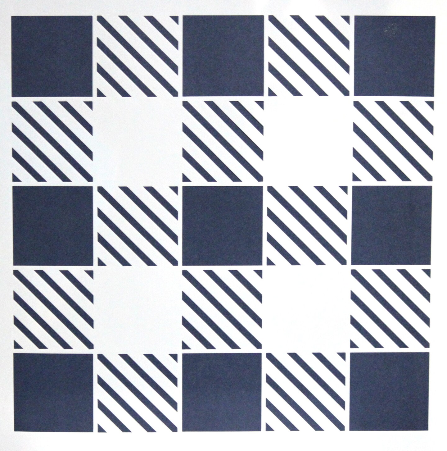 Designer 12 x 12 Large 2&#x22; Square Plastic Reuseable Stencil