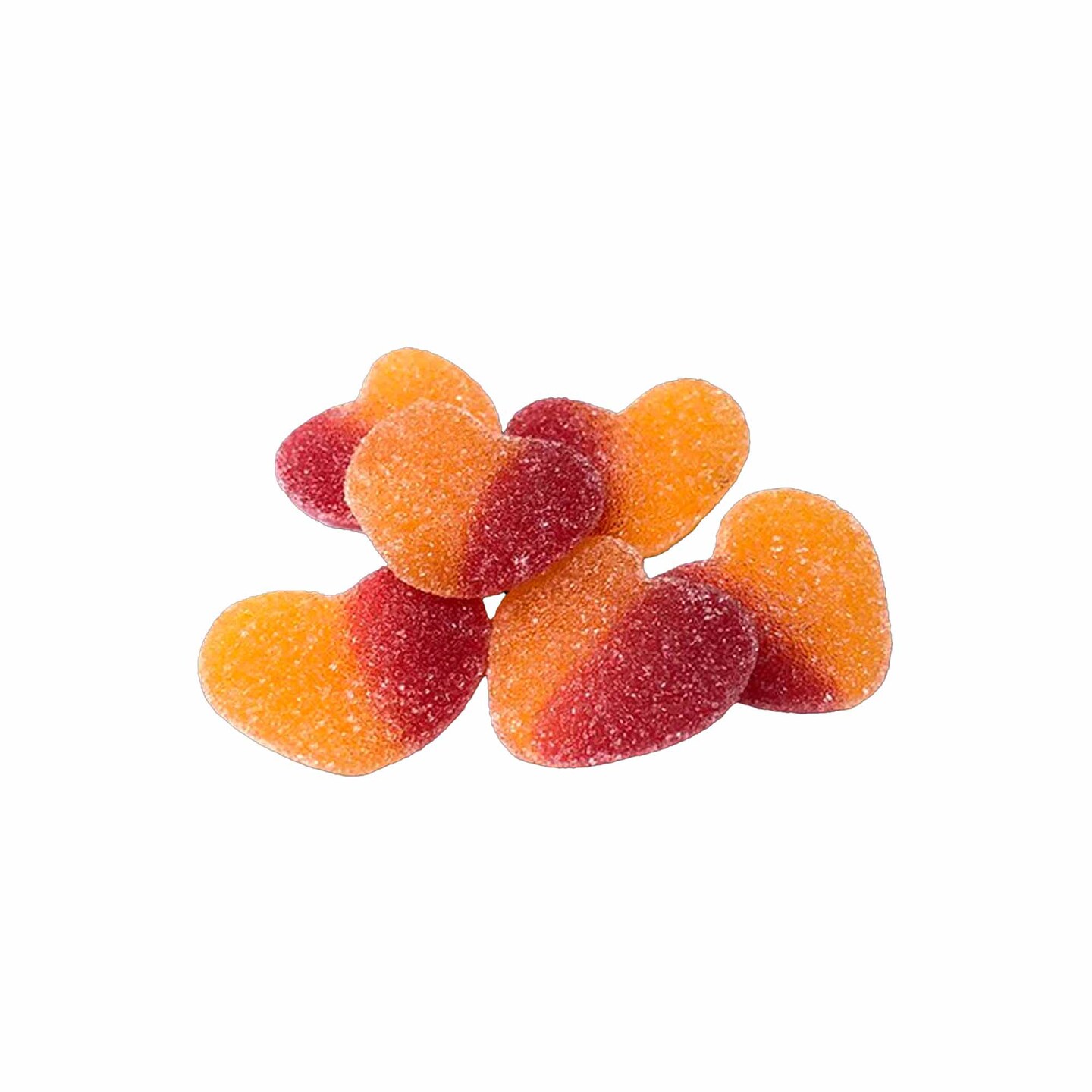 Vidal Peach Hearts 4.4 lb Sugared
