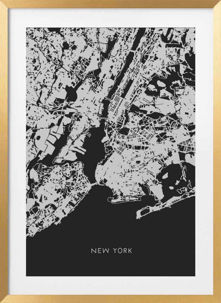 Bird View New York Map Black Framed Art Modern Wall Decor Michaels