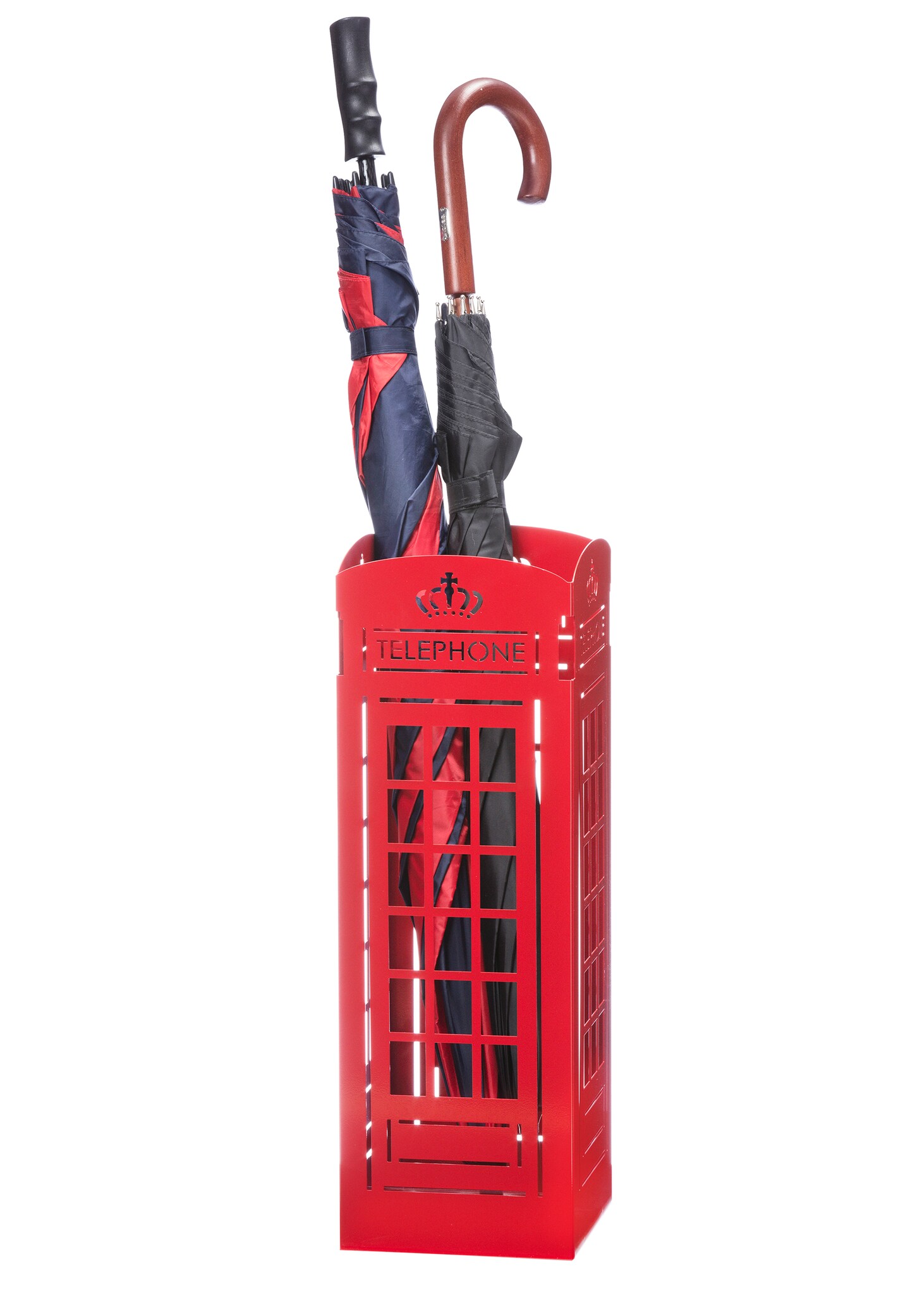 Mango Steam U.K Telephone Booth Red Umbrella Stand - for Entryway & Living Room
