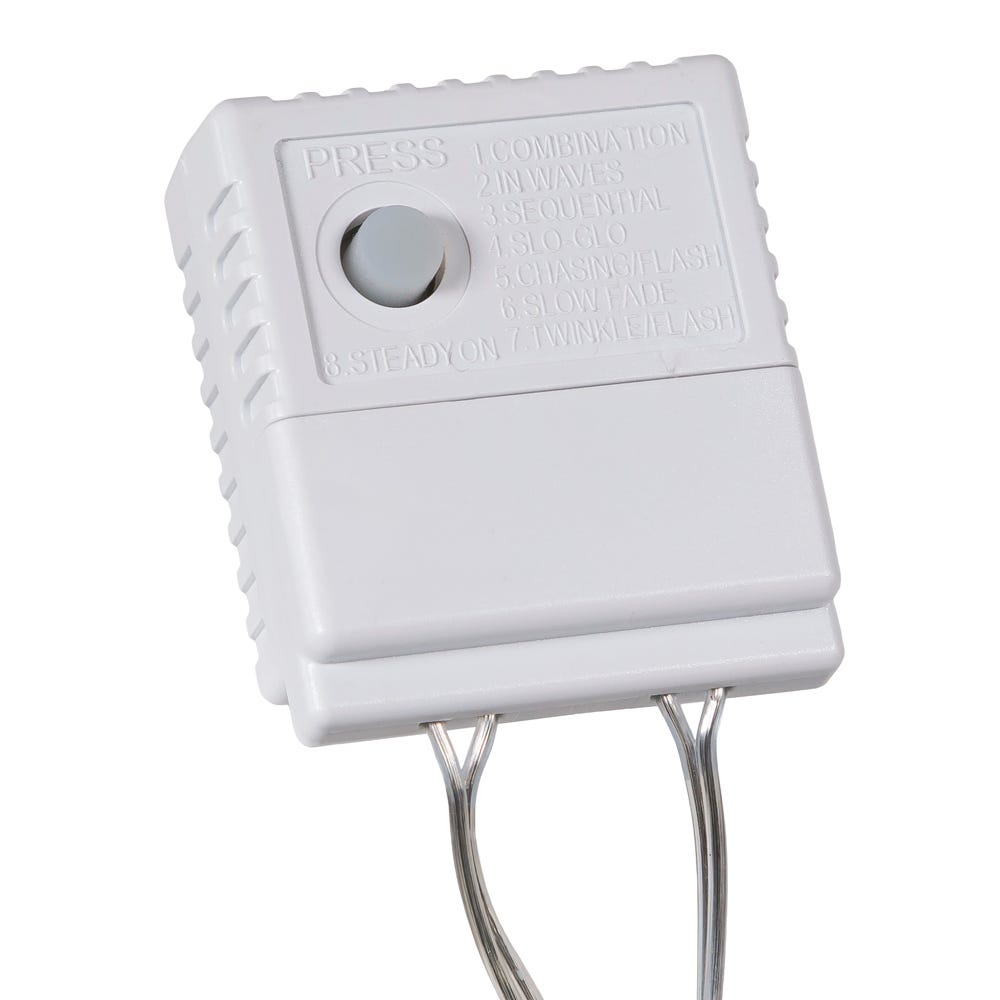 Kurt Adler 1000-Light 32.8-Foot Cool White LED Cluster Garland