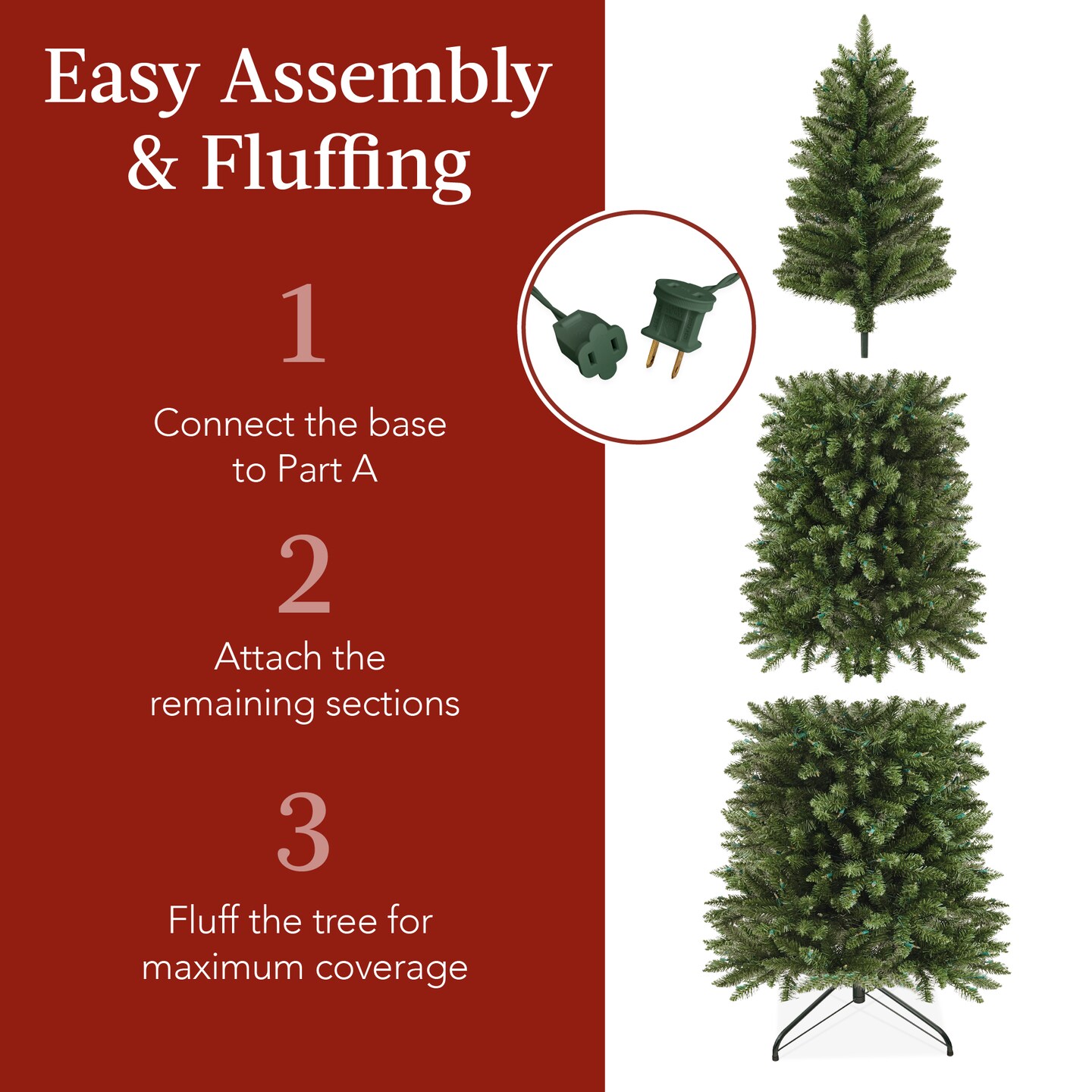 Best Choice Products Prelit Spruce Pencil Christmas Tree w/ Incandescent Lights