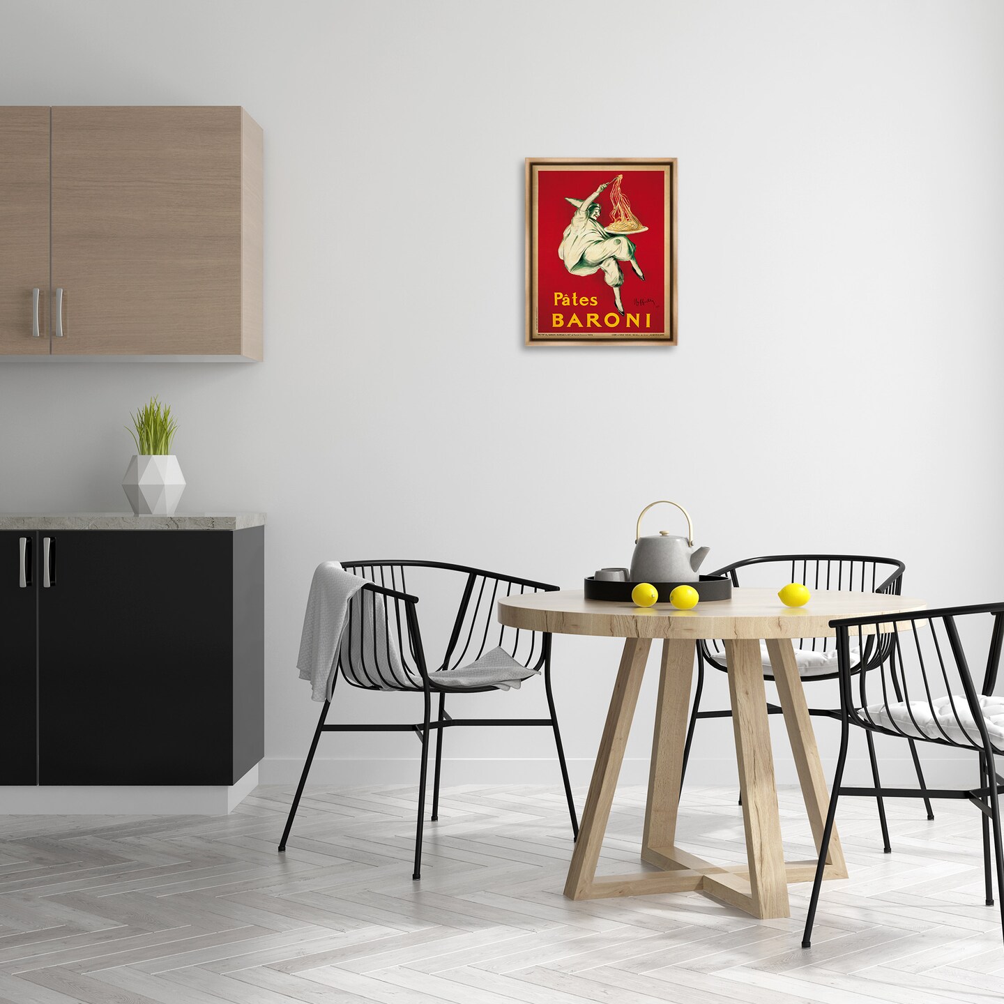 Stupell Industries Pates Baroni Vintage Food Poster Framed Floater Canvas Wall Art