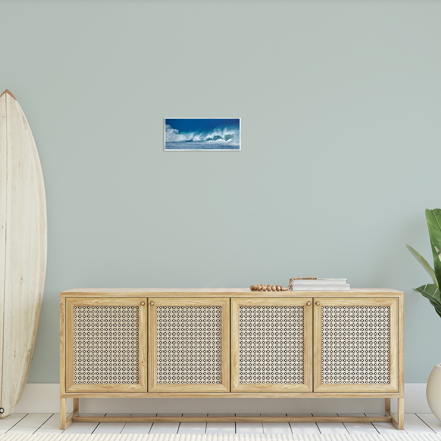 Stupell Industries Panoramic Tsunami Wave Splashing Wall Plaque Art