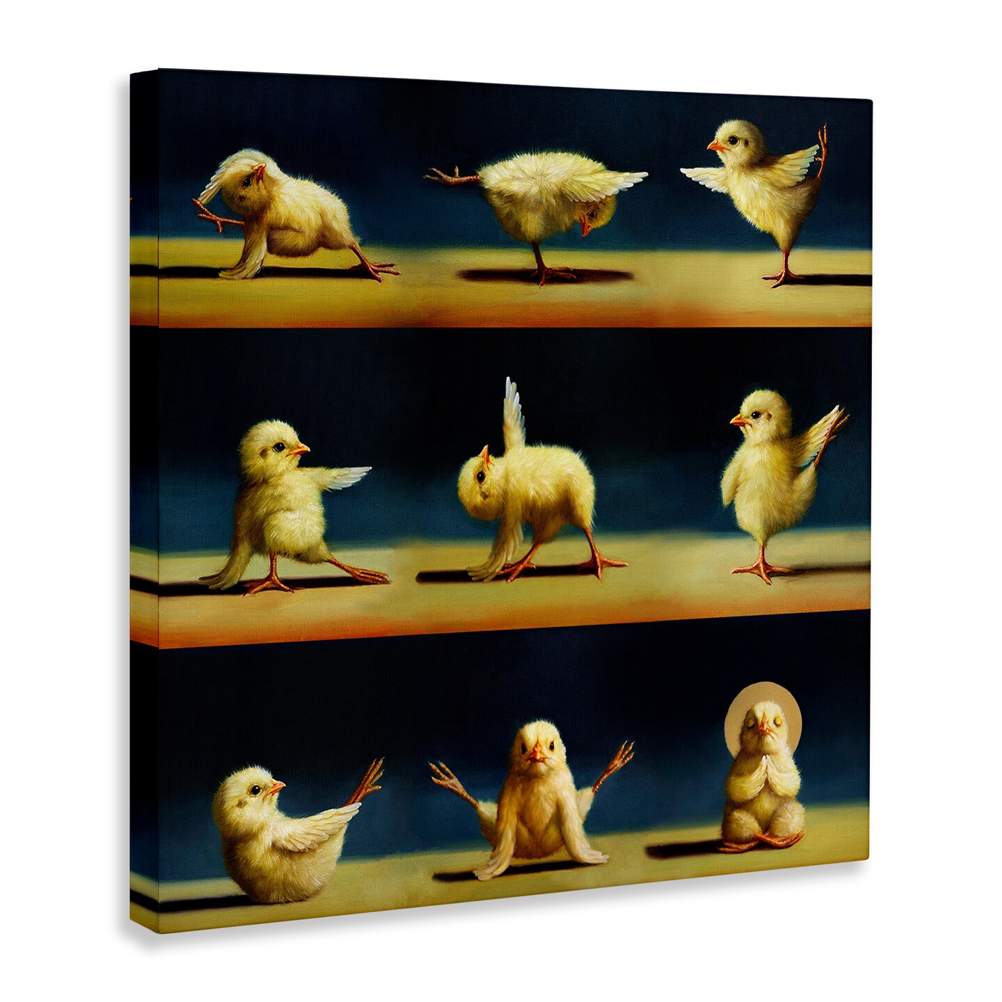 Stupell Industries Yoga Chicks Stretching Meditation Canvas Wall Art