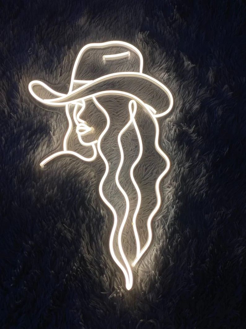 Cowgirl Neon Sign, Cowgirl Neon Light, Cowgirl Led Sign, Cowgirl Led Light, Cowgirl Wall Sign, Cowboy Wall Art Decor, Cowboy Girl Neon Sign product 2