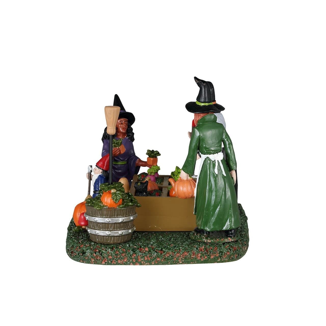 Lemax Spooky Town Halloween Village Accessory Witches&#x27; Community Garden Figurine