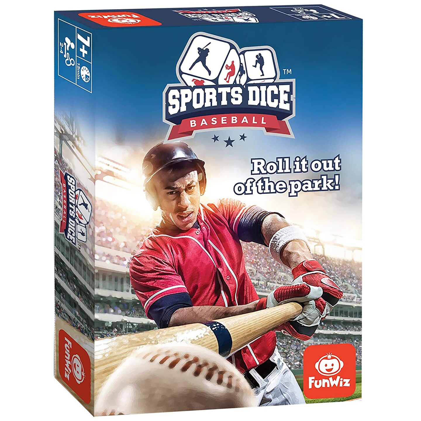 FoxMind Games: Sports Dice, Baseball, Roll it out of the Park, Easy to Learn, Fun to Play, Play with Up to 4 Players, For Ages 7+