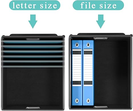 Collapsible File Storage Organizer Box with Lid, Linen Document Storage, Universal Hanging Filing Organization Box for Letter/Legal Folder, Decorative Office/Home File Bins (just box)