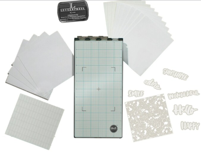 We R Memory Keepers KIT LETTERPRESS - STARTER KIT 663147 by American Crafts