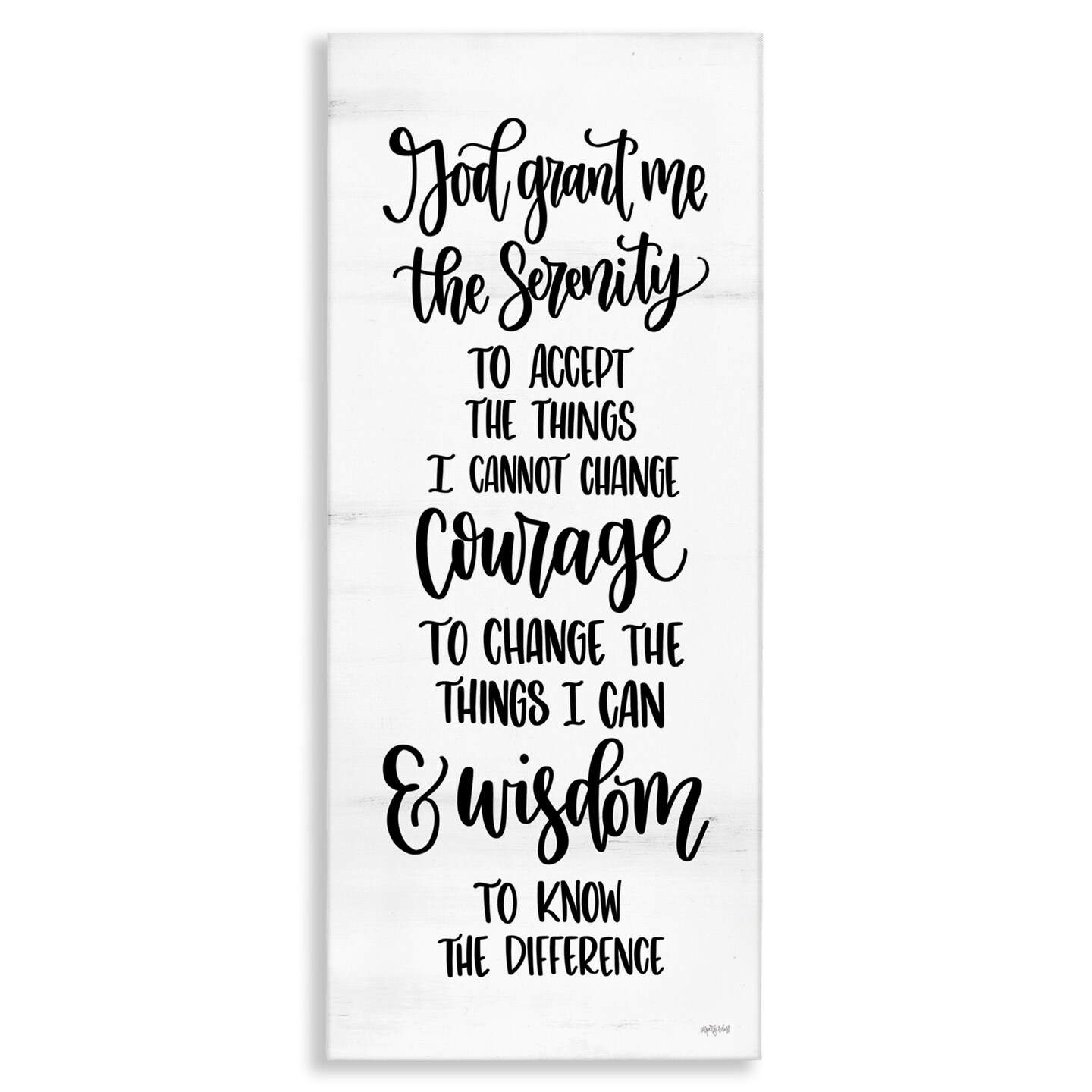 Stupell Industries Religious Serenity Courage & Wisdom Canvas Wall Art