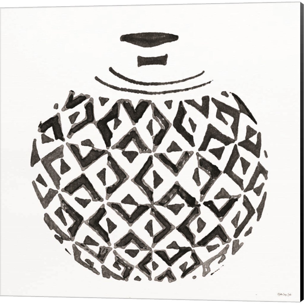 Tile Vase by Stellar Design Studio 14&#x22; x 14&#x22; Canvas Wall Art (Set of 2)