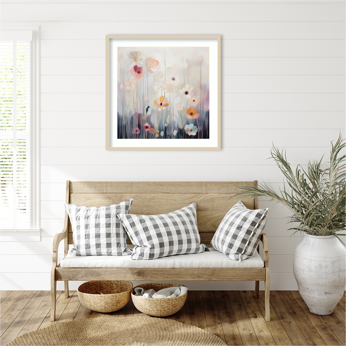 Spring Fling Flowers I by Irena Orlov Wood Framed Wall Art Print
