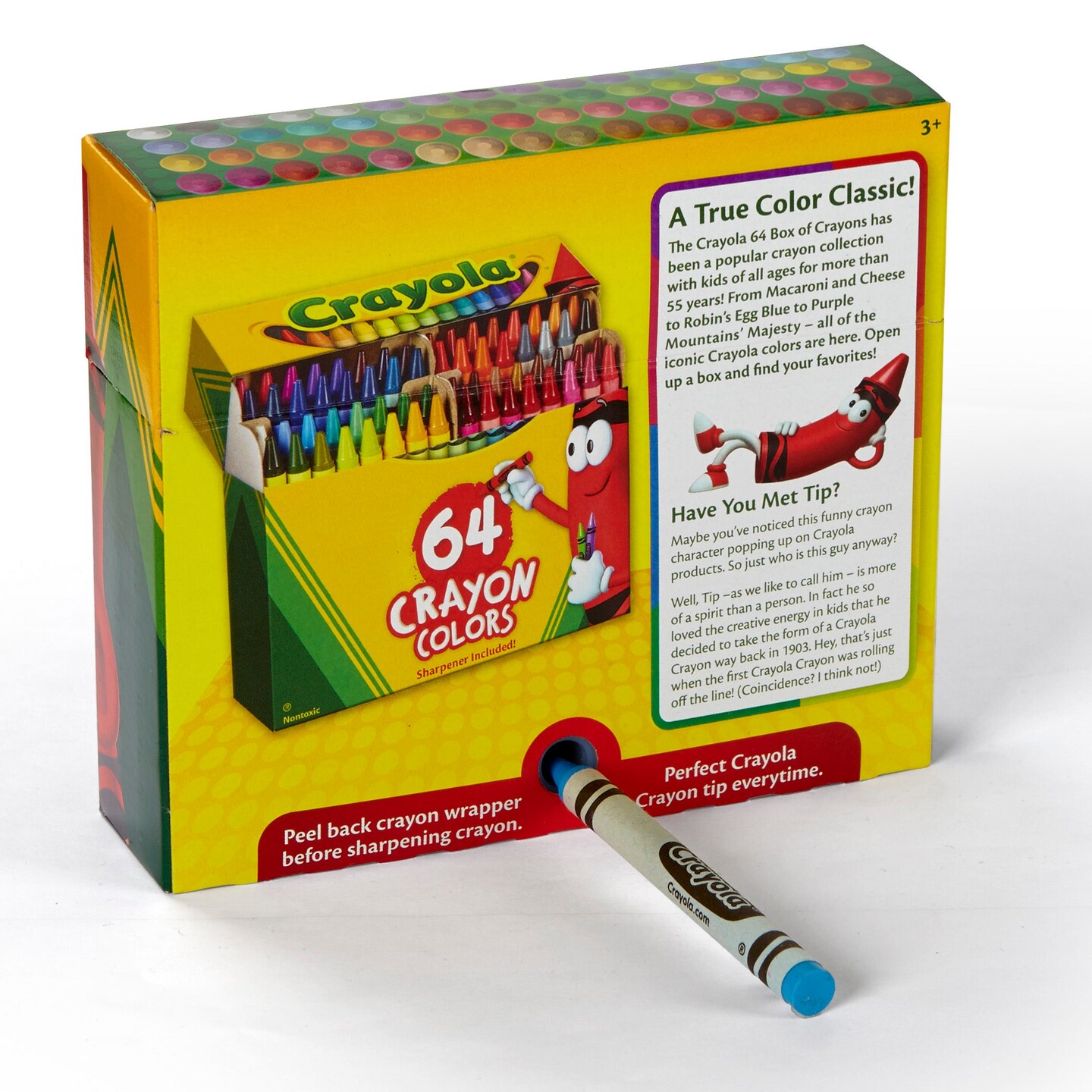 Crayons, Regular Size, 64 Count with Sharpener