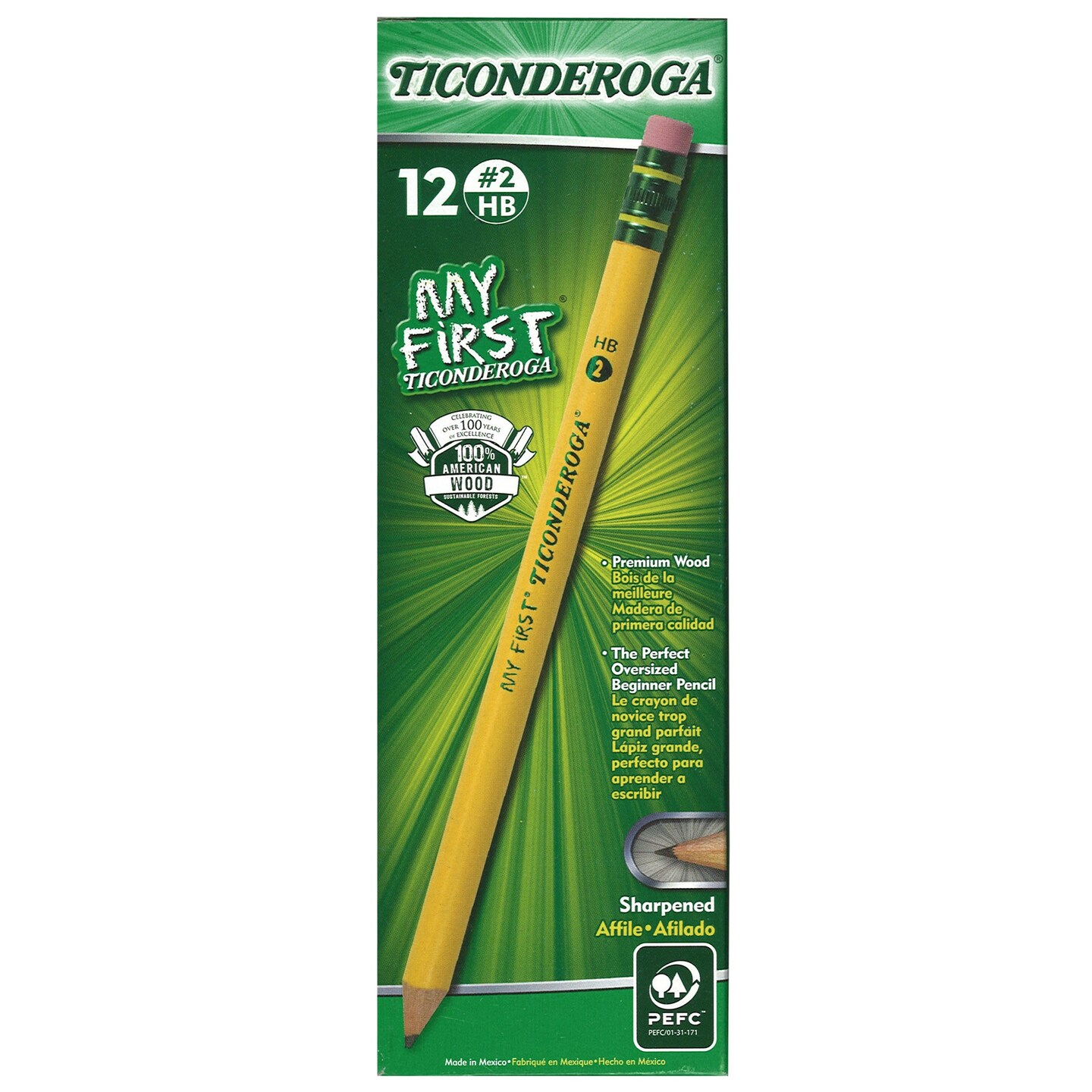 My First&#xAE; Ticonderoga&#xAE; Pencil, Pack of 12