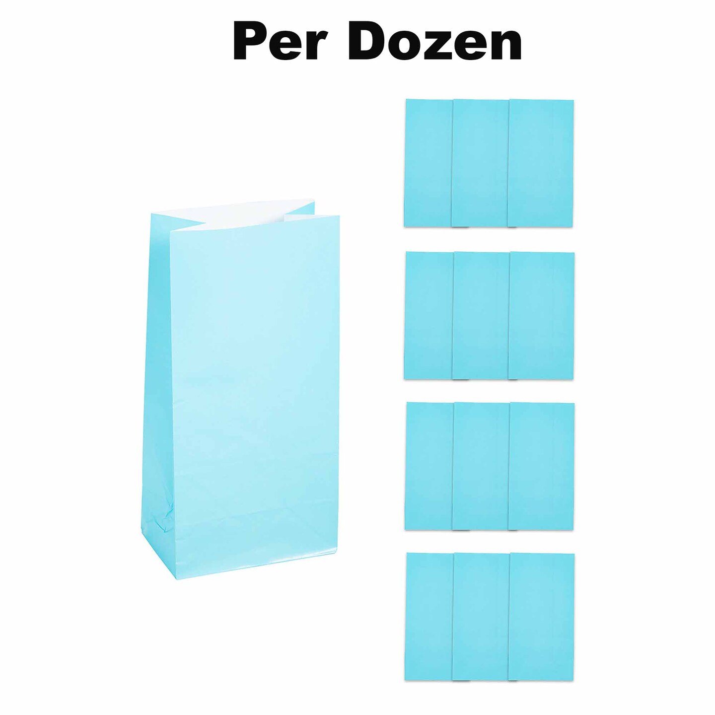 Paper Treat Bags 5&#x22;x 10&#x22; - 12 Pc