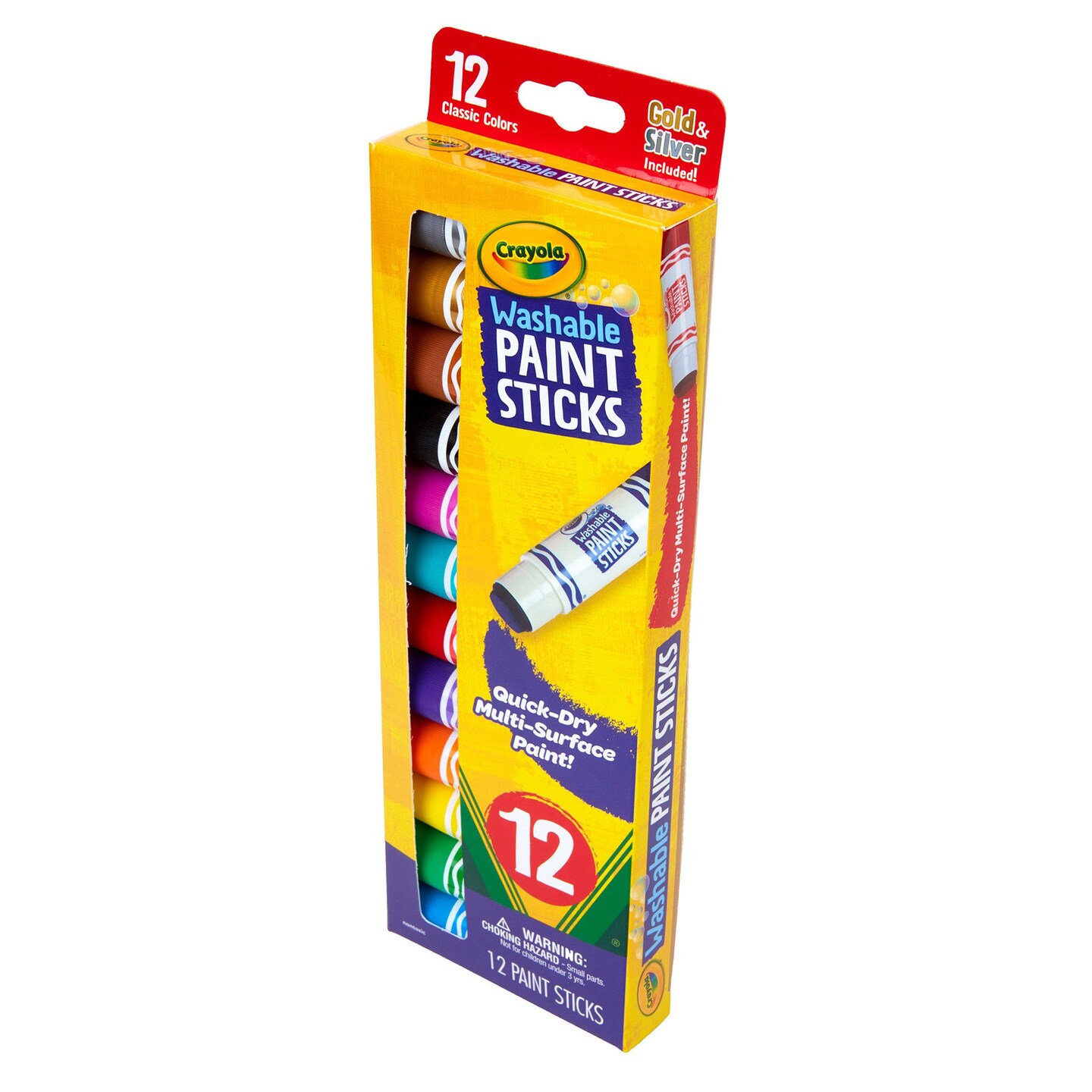 12ct Washable Paint Sticks