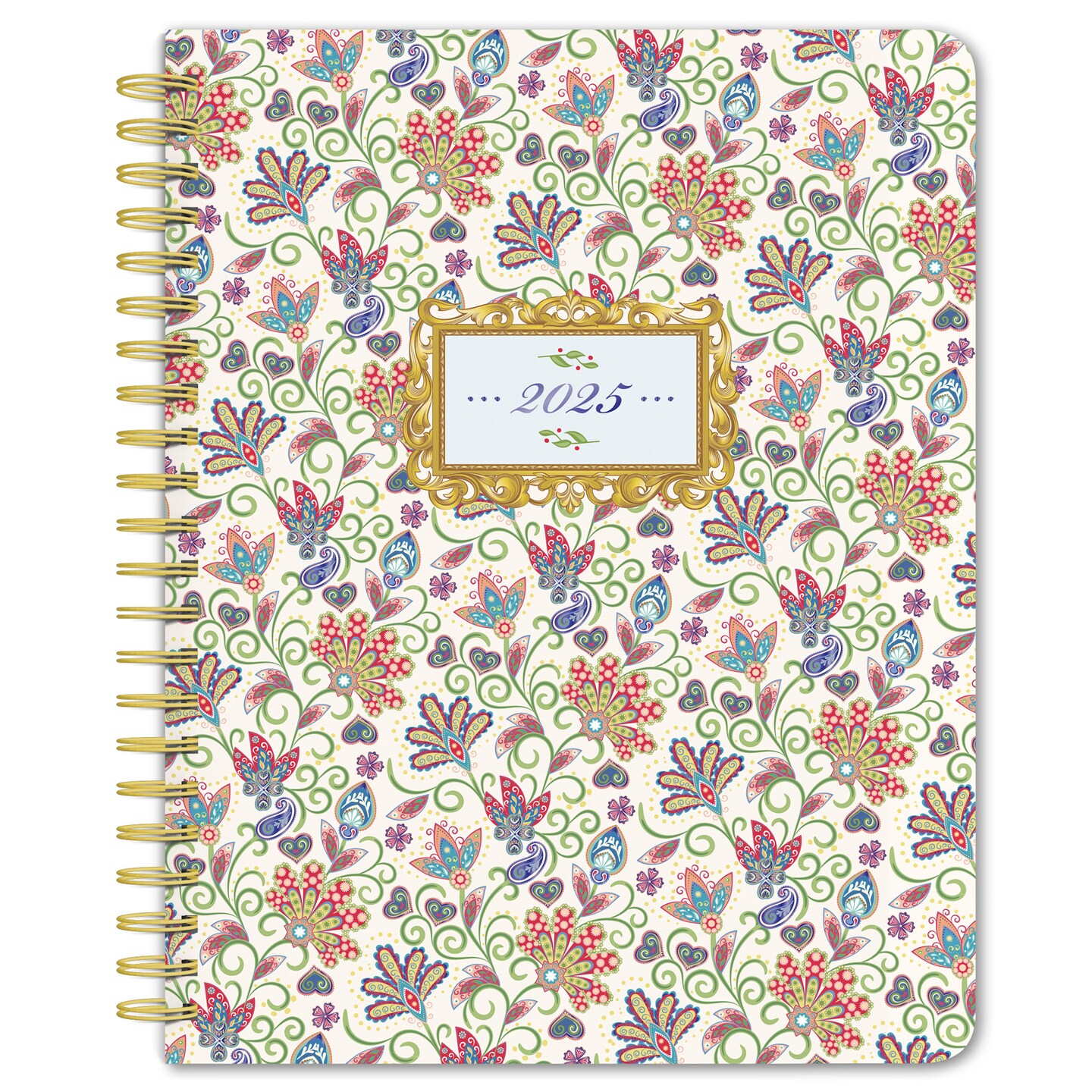 Tuscan Delight | 2025 6 x 7.75 Inch Weekly Desk Planner | Foil Stamped Cover | BrownTrout | Stationery Elegant Exclusive