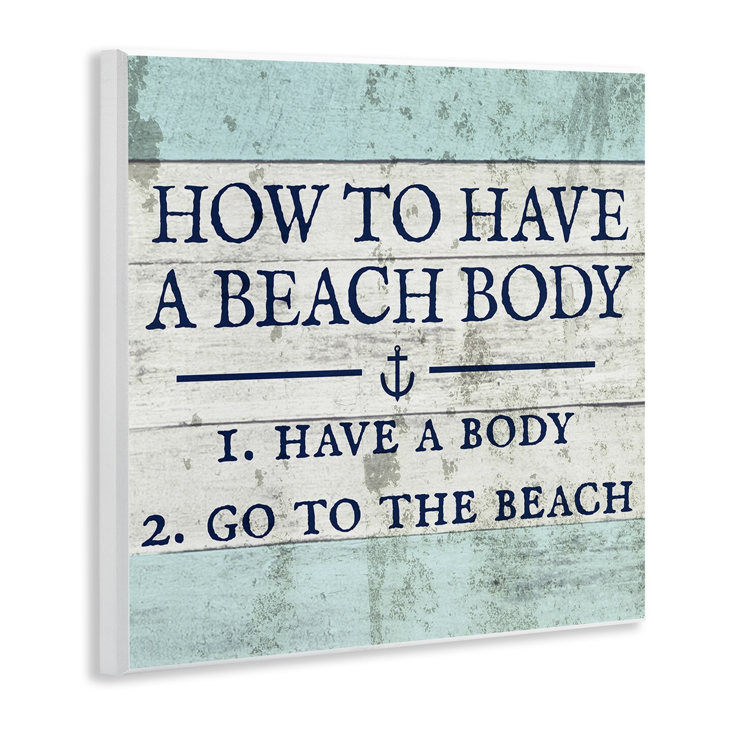 Stupell Industries Sassy Beach Body Steps Wall Plaque Art