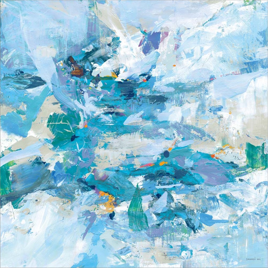 Exuding Summer Blue by Danhui Nai 24&#x22; x 24&#x22; Canvas Wall Art