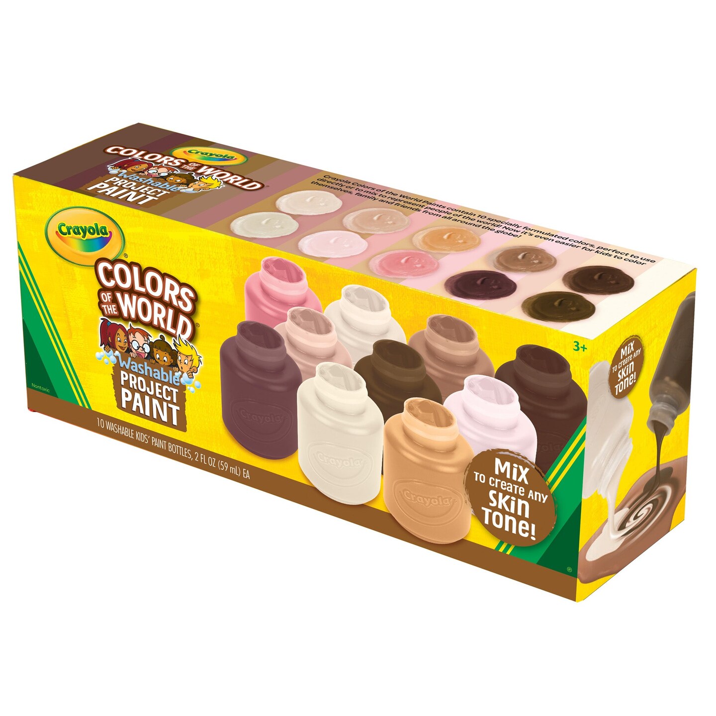 Colors of the World Project Paint, 2oz Jars, 10 Count