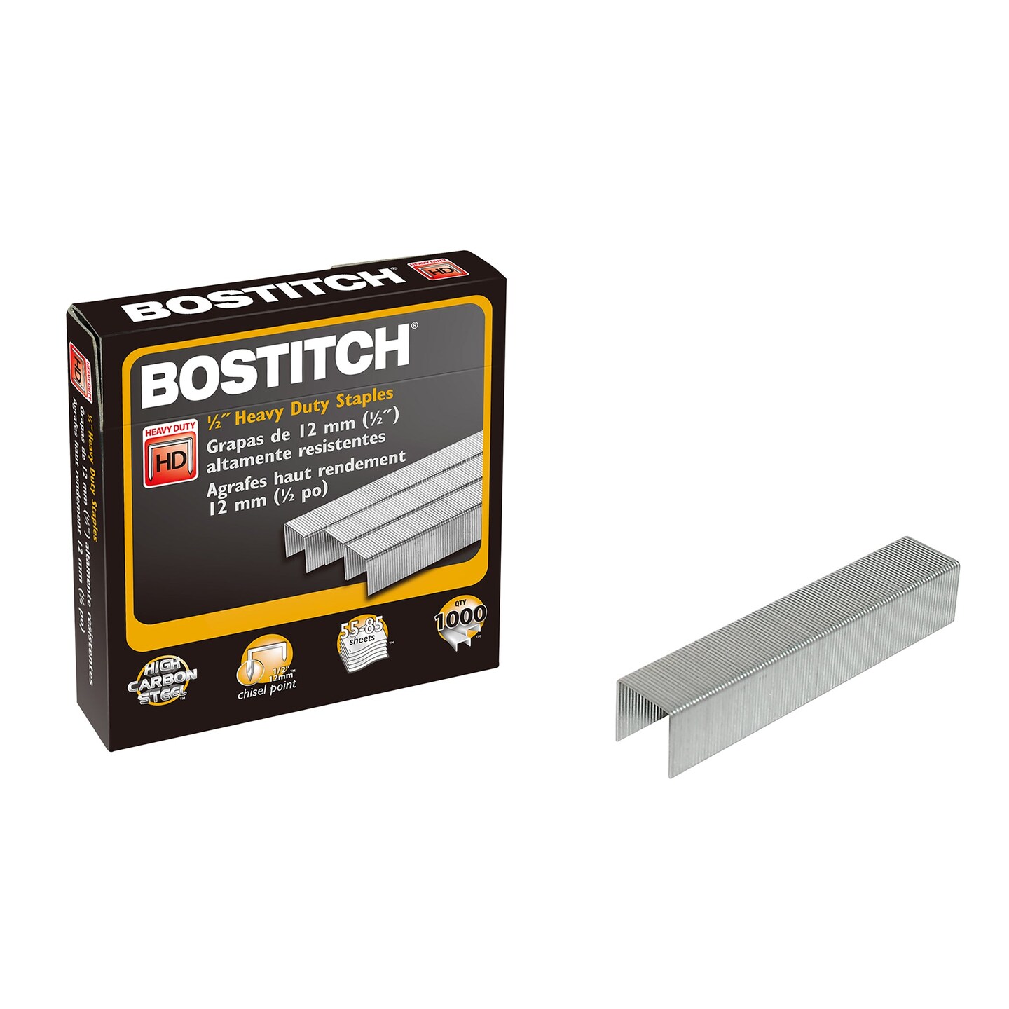 Premium Heavy Duty Staples, 1/2&#x22;, Pack of 1000
