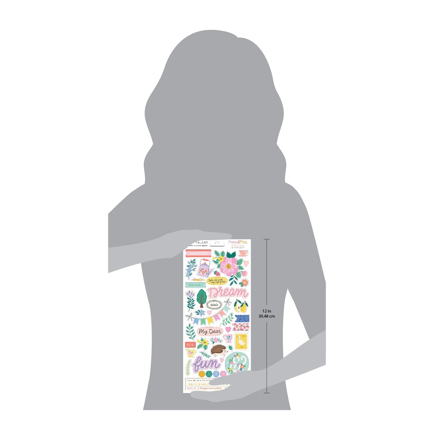 Shimelle Reasons To Smile Cardstock Stickers 6"X12"-72 Pieces