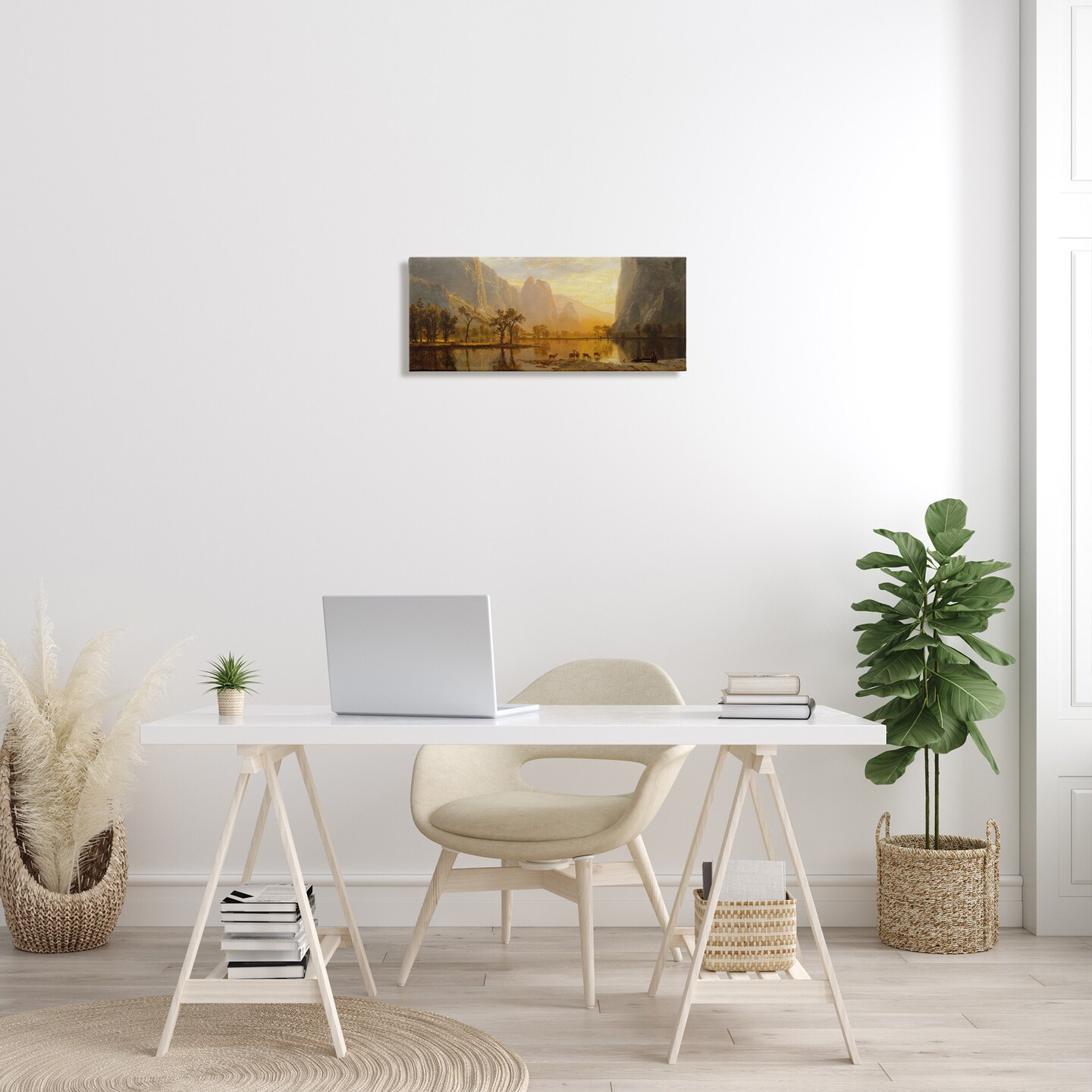 Stupell Industries Yosemite Valley Classic Painting Canvas Wall Art