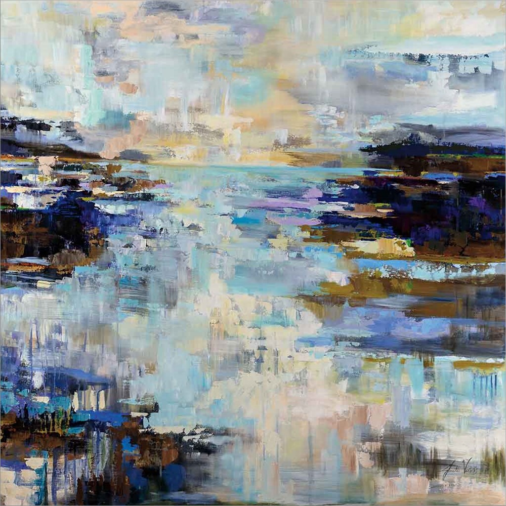 Abstract Morning by Jeanette Vertentes 24" x 24" Canvas Wall Art