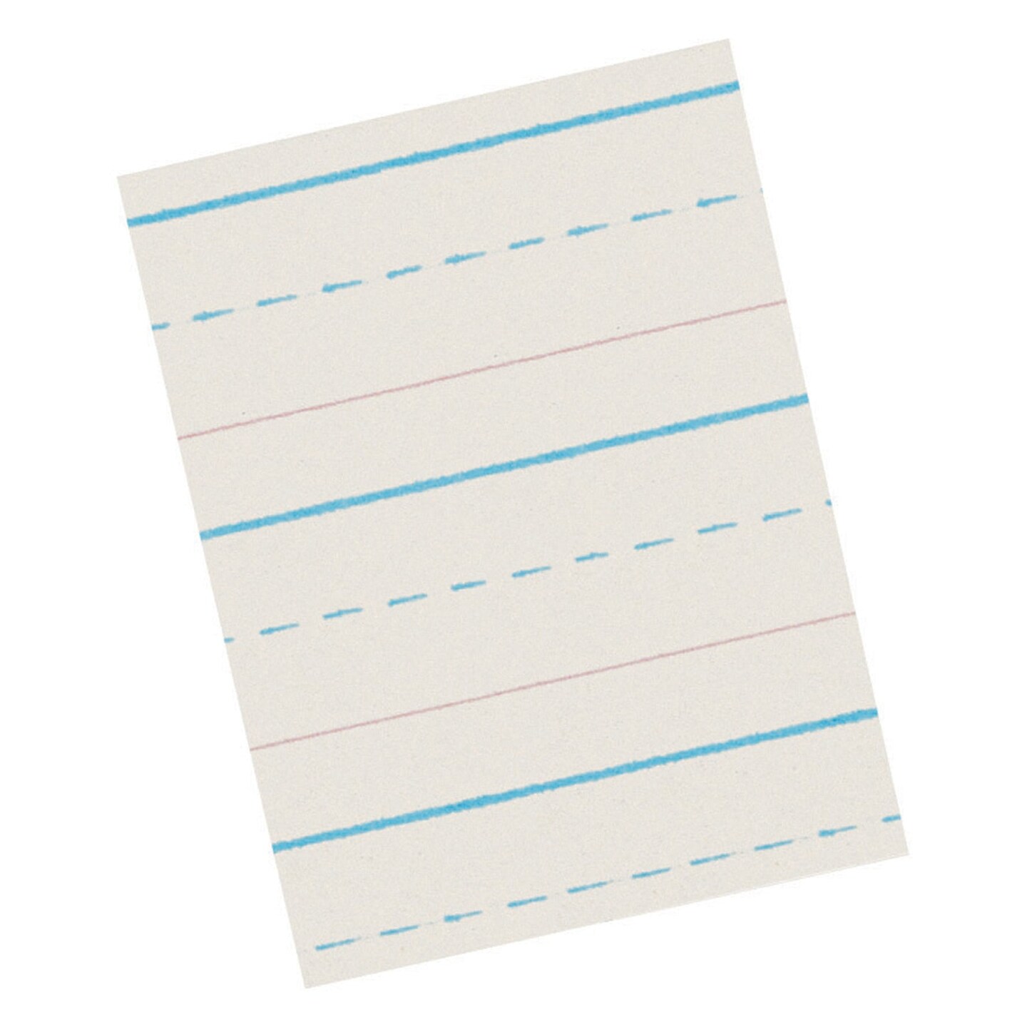 Newsprint Handwriting Paper, Skip-A-Line, Grade 1, 1/2" x 1/4" x 1/4" Ruled Long, 11" x 8-1/2", 500 Sheets