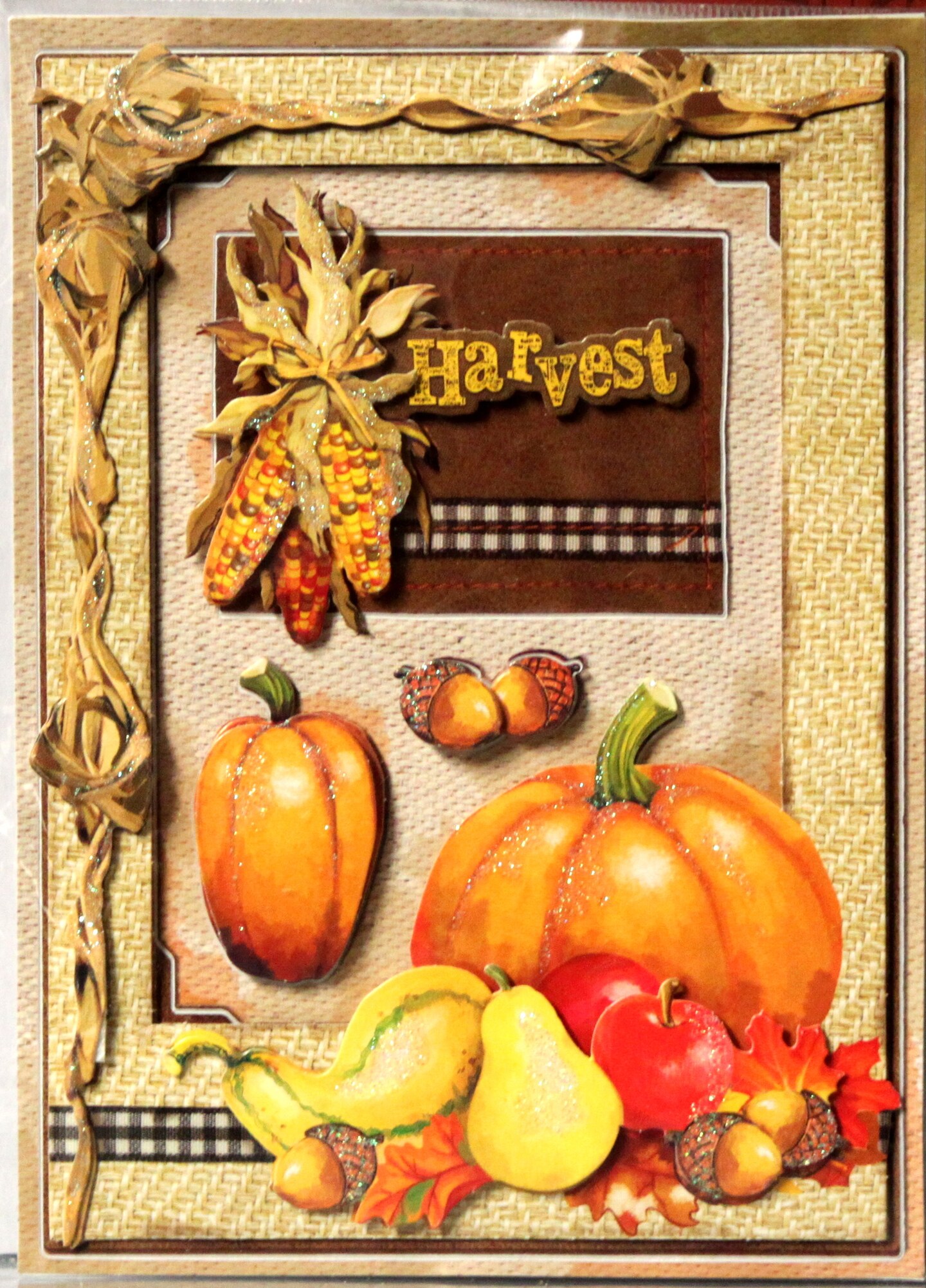 Designer Holiday Fall Harvest Dimensional Frame Stickers