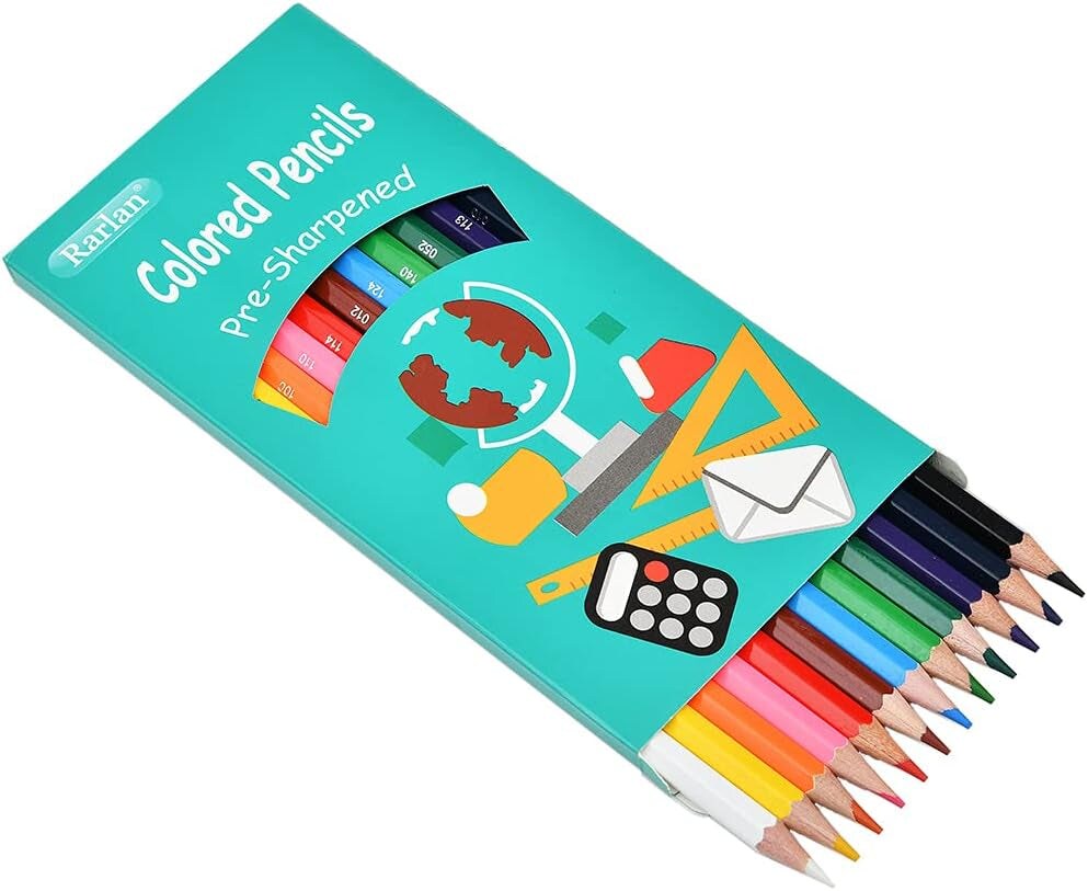 Colored Pencils Bulk, Pre-Sharpened Colored Pencils for Kids, 12 Assorted Colors, Pack of 36, Coloring Pencils 432 Count