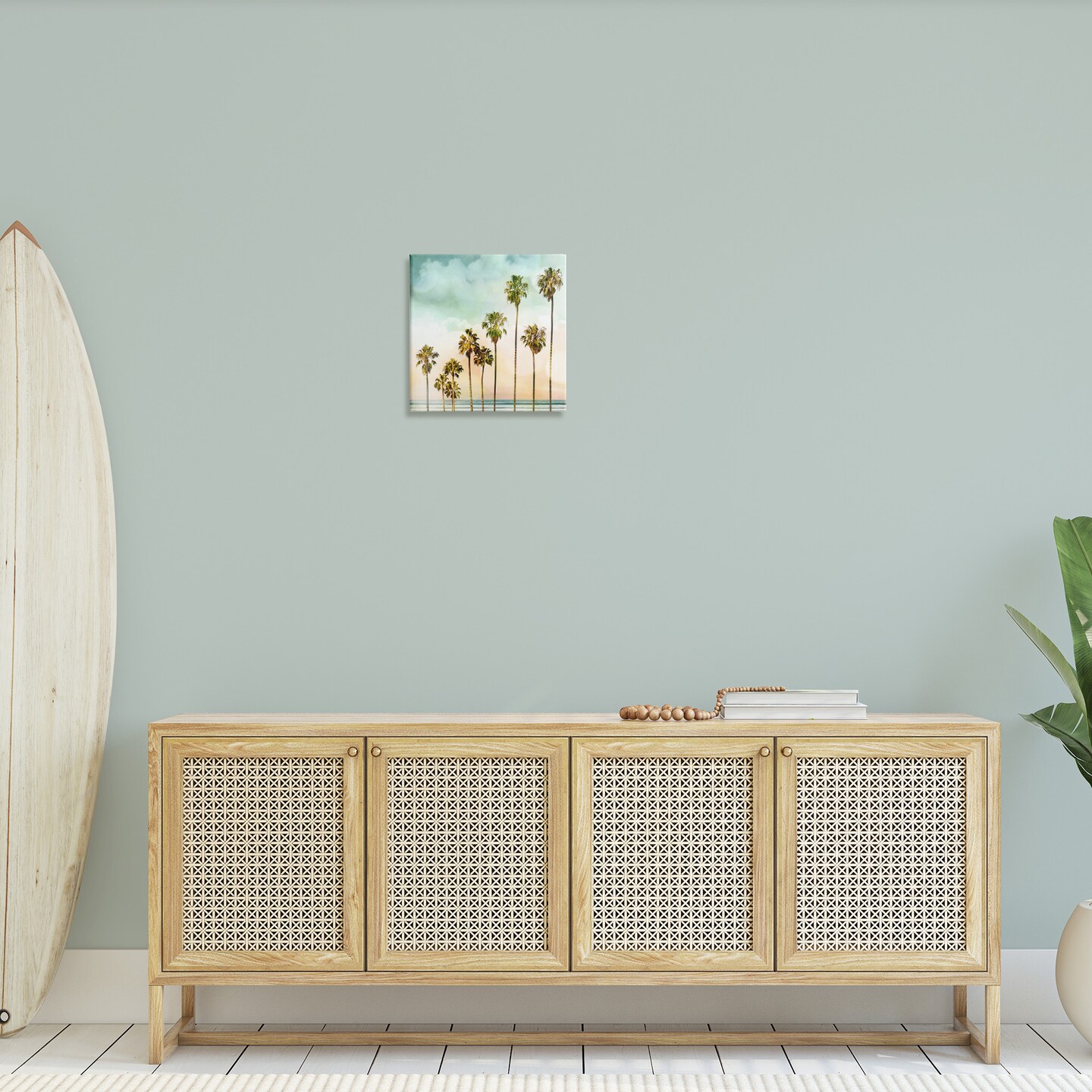 Stupell Industries Tropical Beach Palm Trees Canvas Wall Art