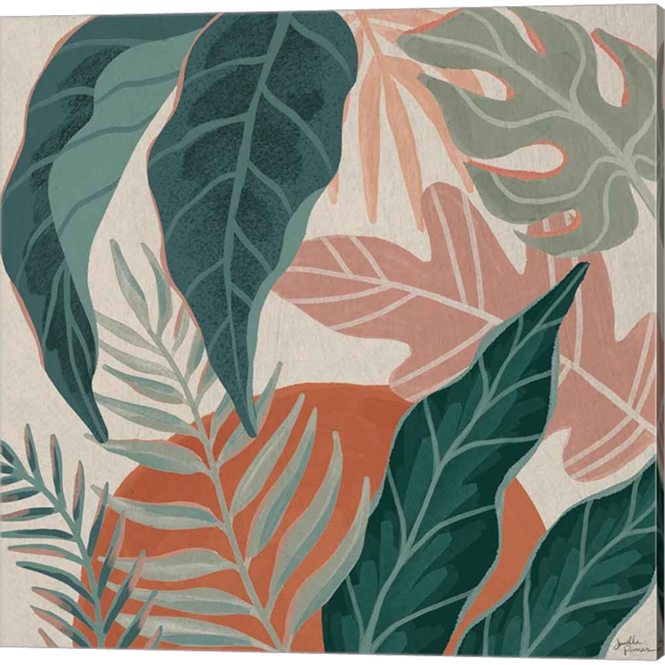 Big Cat Beauty A by Janelle Penner 14" x 14" Canvas Wall Art (Set of 2)