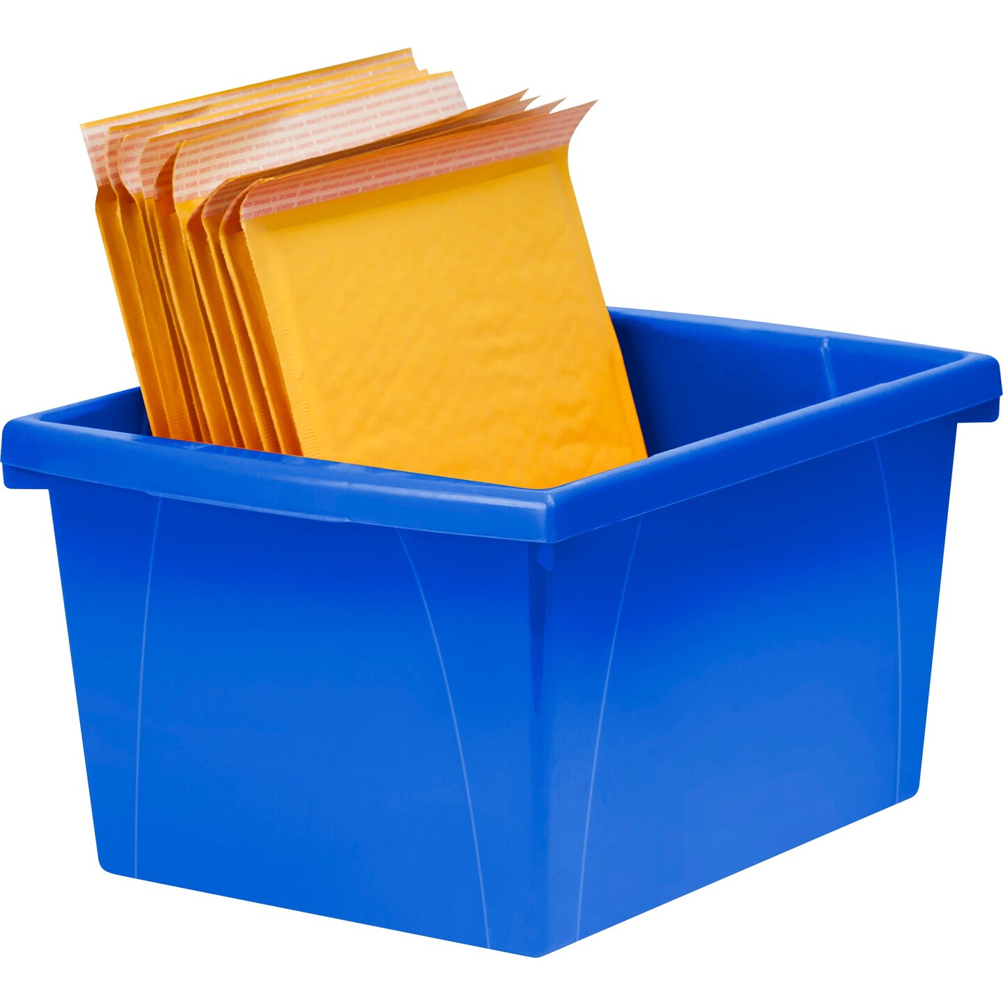 4 Gallon Storage Bin, Blue