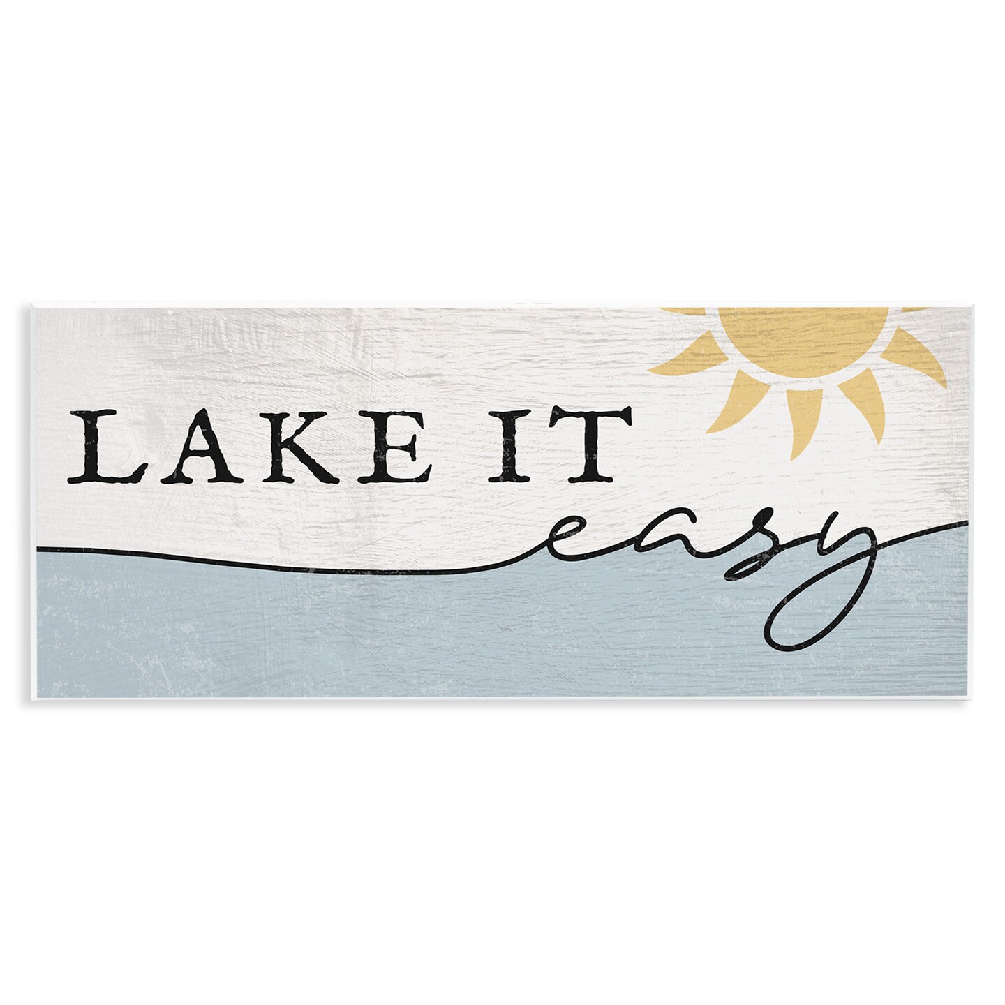 Stupell Industries Nautical Pun Lake It Easy Wall Plaque Art