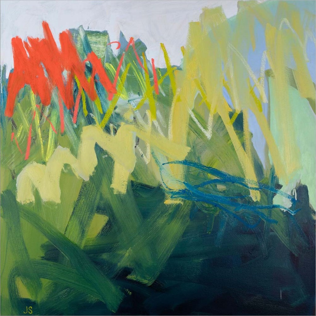 Forces of Nature: Green by Jessica Singerman 24&#x22; x 24&#x22; Canvas Wall Art