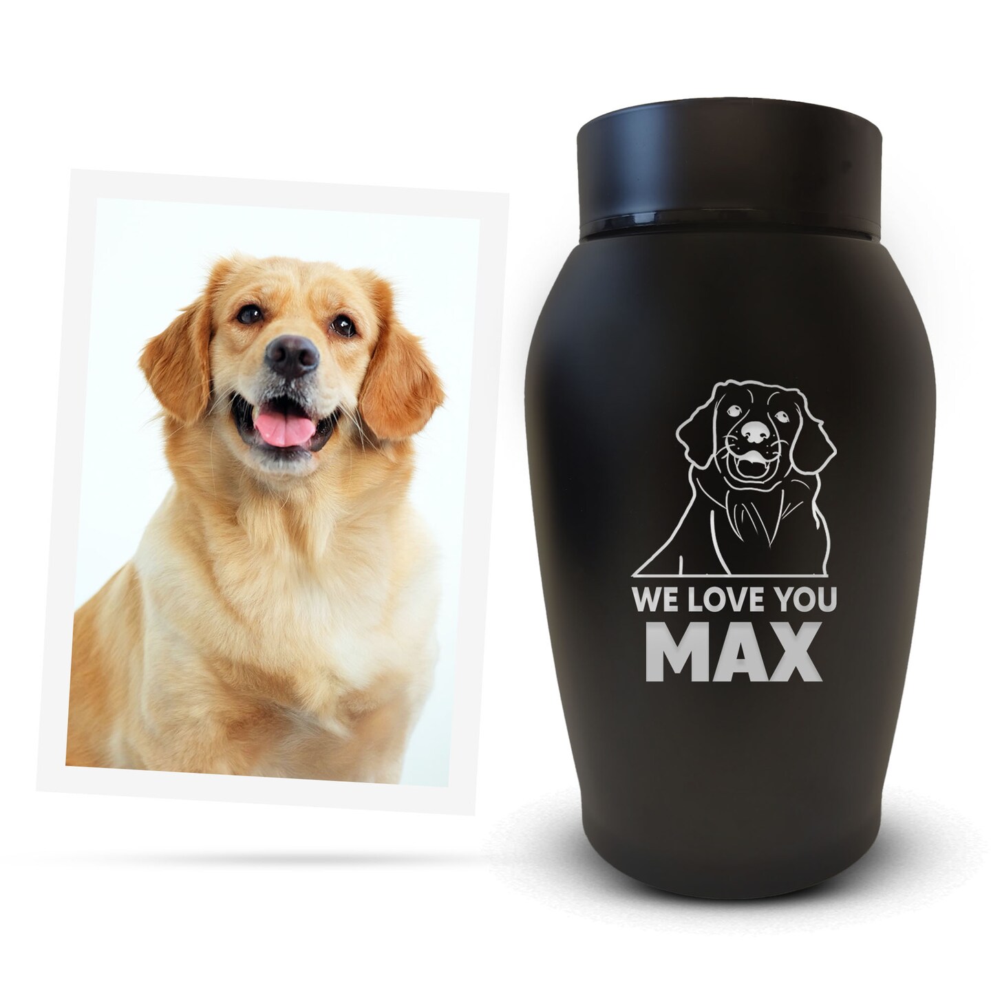 Personalized Pet Urns for Dogs with Pet Portrait for Dog Memorial Keepsake Pet Memorial Urn for Dog Ashes Custom Dog Cremation Urn MakerPlace by Michaels