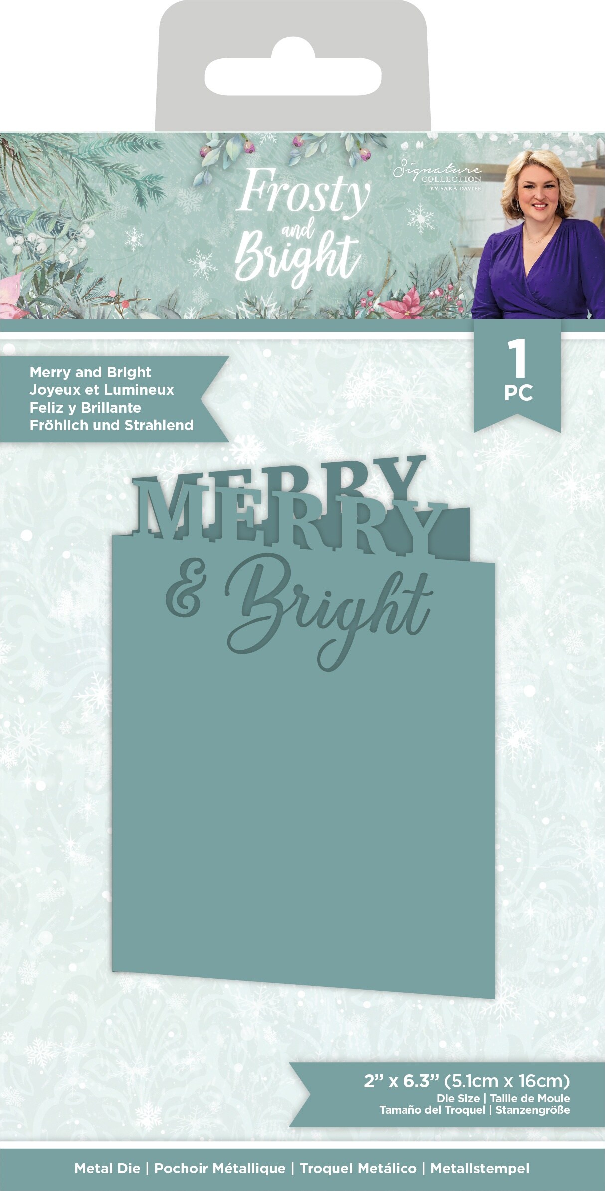 Sara Davies Frosty &#x26; Bright Dies-Merry &#x26; Bright