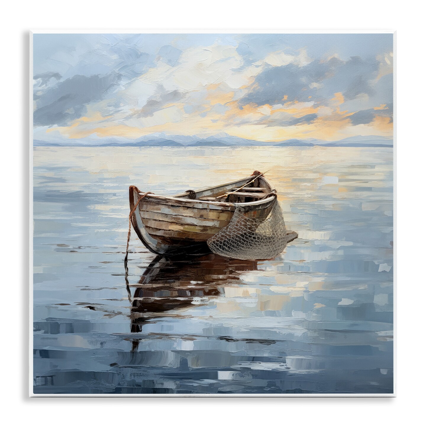 Stupell Industries Fishing Boat Painting Wall Plaque Art