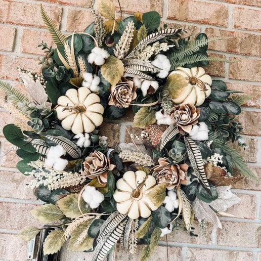 BOHO neutral fall wreath hotsell