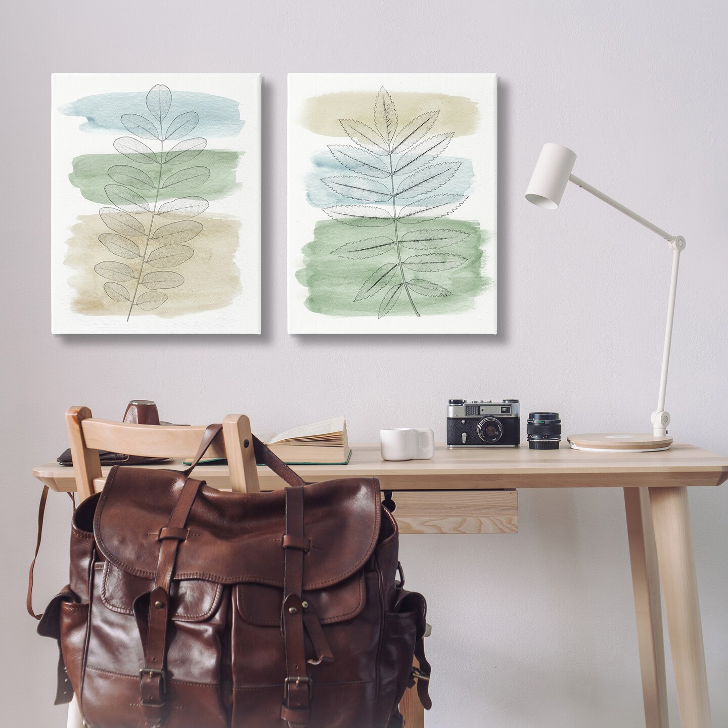 Stupell Industries Neutral Spring Forest Branches Canvas Wall Art